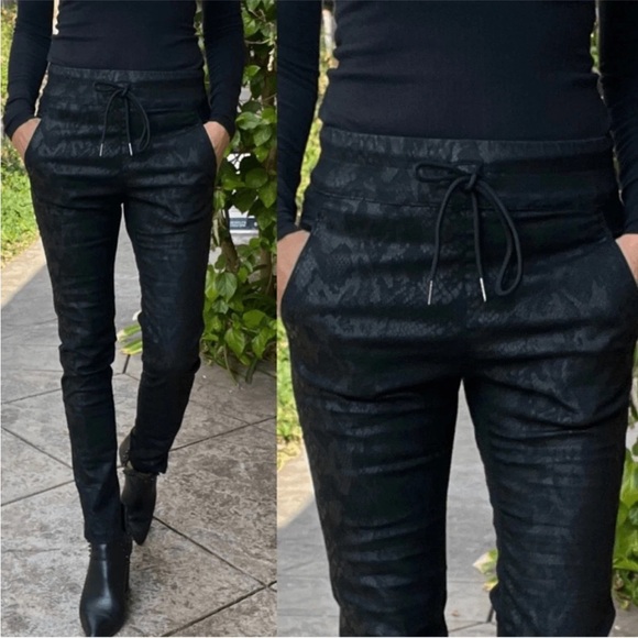 BEVY FLOG Black Textured Joggers - Picture 3 of 4